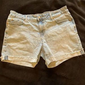 Denim jean shorts with stretch- Size 10 w/ 3 in inseam